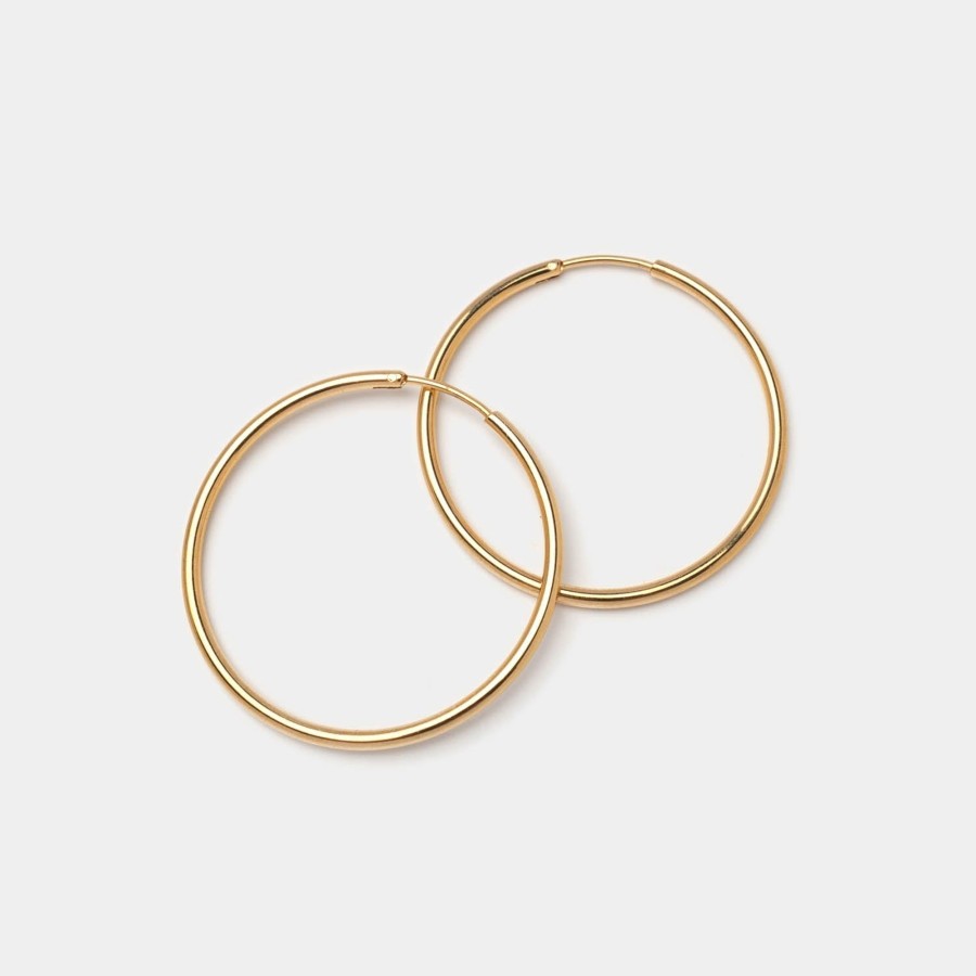 Schmuck Fleurs des Prés  | Creolen Cercle Gold 40 Mm